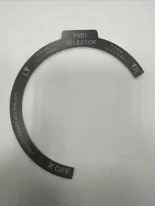 Mooney Fuel Selector Placard 37.8 Gallons